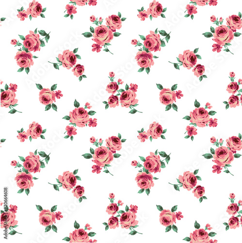 seamless pattern with flowers