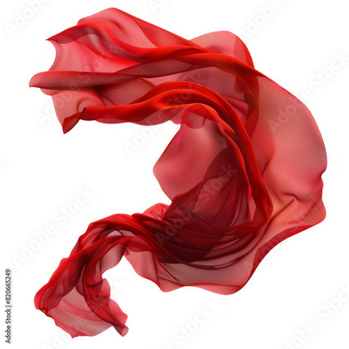 Red rose petals and red silk fabric on a red silk background photo
