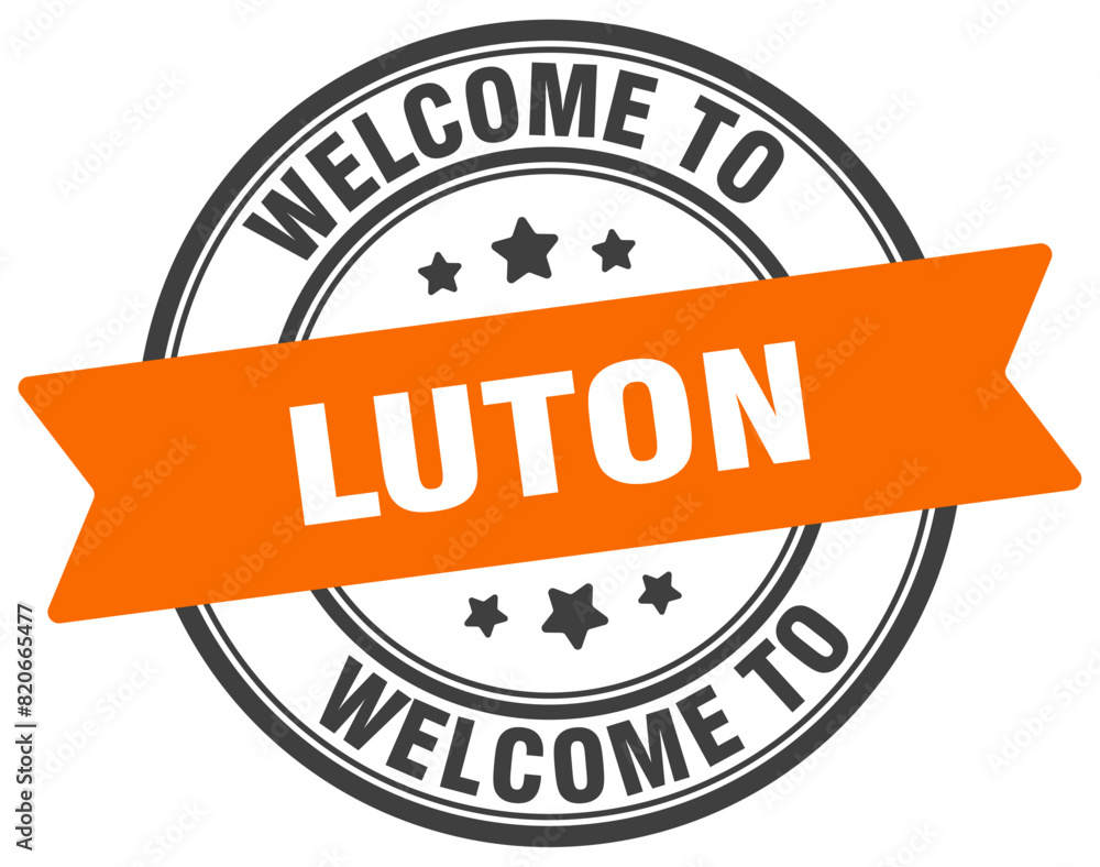 Fototapeta premium Welcome to Luton stamp. Luton round sign