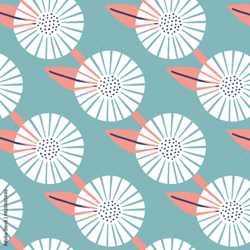 Fototapeta premium seamless pattern with flowers