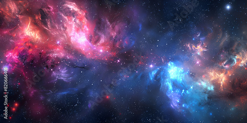 Space background with stardust and shining stars Beautiful outer space Infinite universe . 