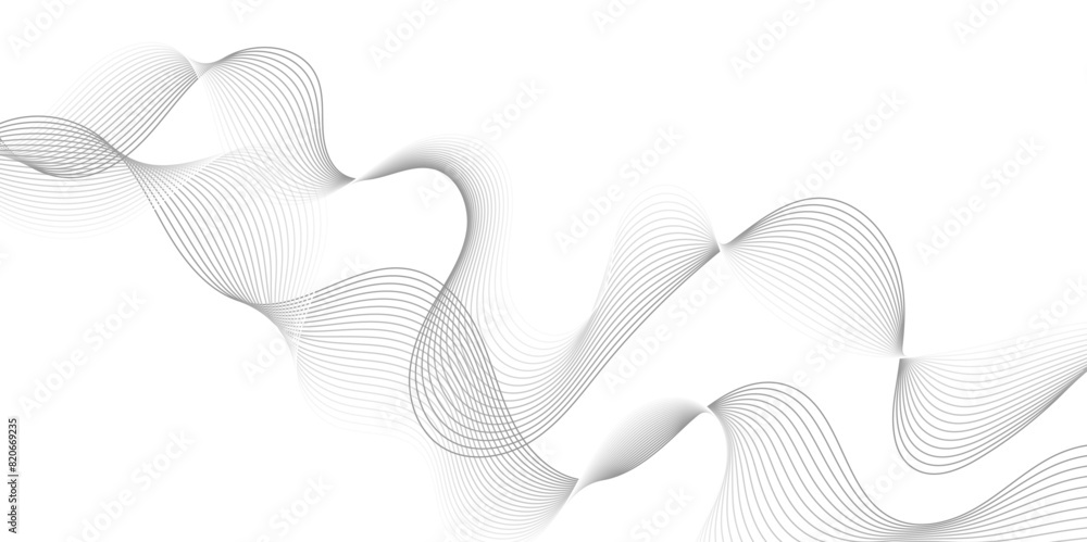 Abstract grey, white smooth element swoosh speed wave modern stream background. Wave with lines created using blend tool. Abstract frequency sound wave lines and twisted curve lines background. Abstract grey, white smooth element swoosh speed wave modern stream background. Wave with lines created using blend tool. Abstract frequency sound wave lines and twisted curve lines background.