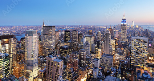 New York City viewed from above.