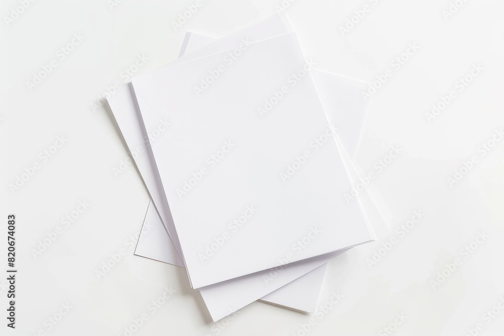 Paper Mockup on Isolated Background created with Generative AI Paper Mockup on Isolated Background created with Generative AI
