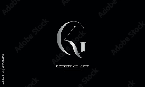 GK, KG, G, K abstract letters logo monogram