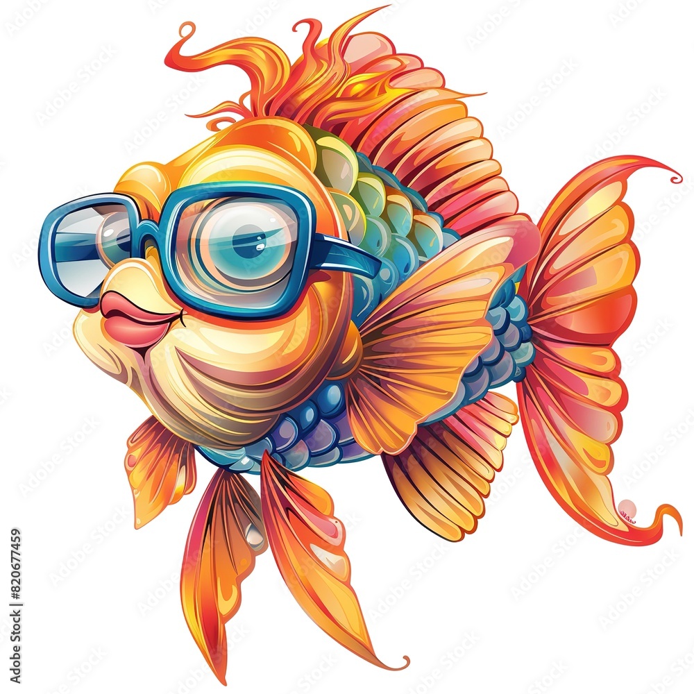 Fototapeta premium Fish nautical fashion