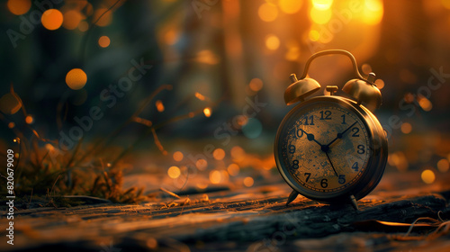 A clock ticking constantly, counting the seconds until your dreams become reality. Its monotonic sound is like the inevitable rhythm of life that pushes you to act and constantly strive for perfection photo