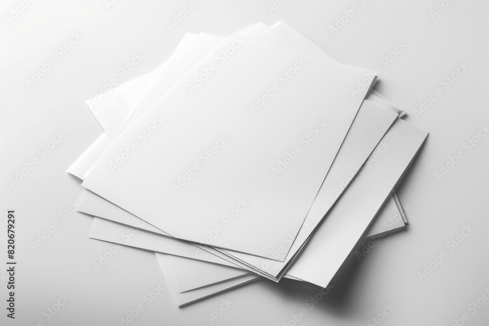 Paper Mockup on Isolated Background created with Generative AI Paper Mockup on Isolated Background created with Generative AI