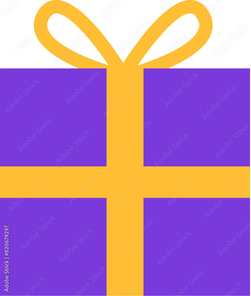 Fototapeta premium Purple Present Box