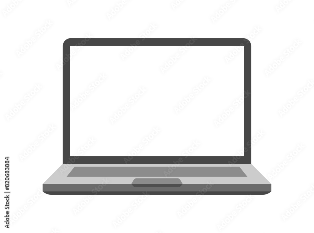 Laptop icon. Laptop screen mockup. Flat style. Vector icon Laptop icon. Laptop screen mockup. Flat style. Vector icon