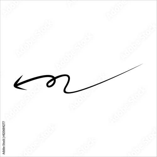 Modern Scrible Abstract Line Vector Element