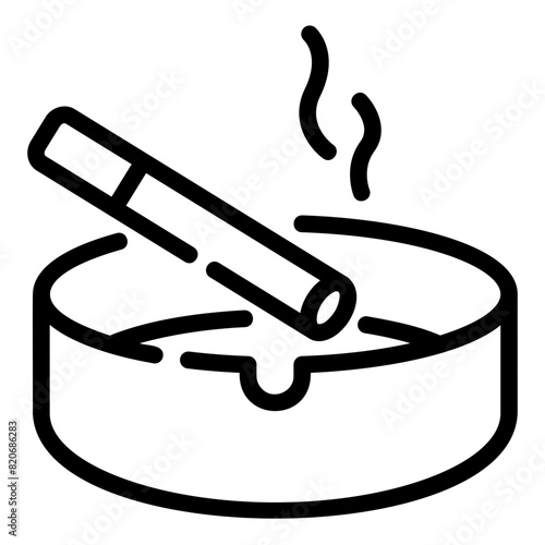 smoking outline icon