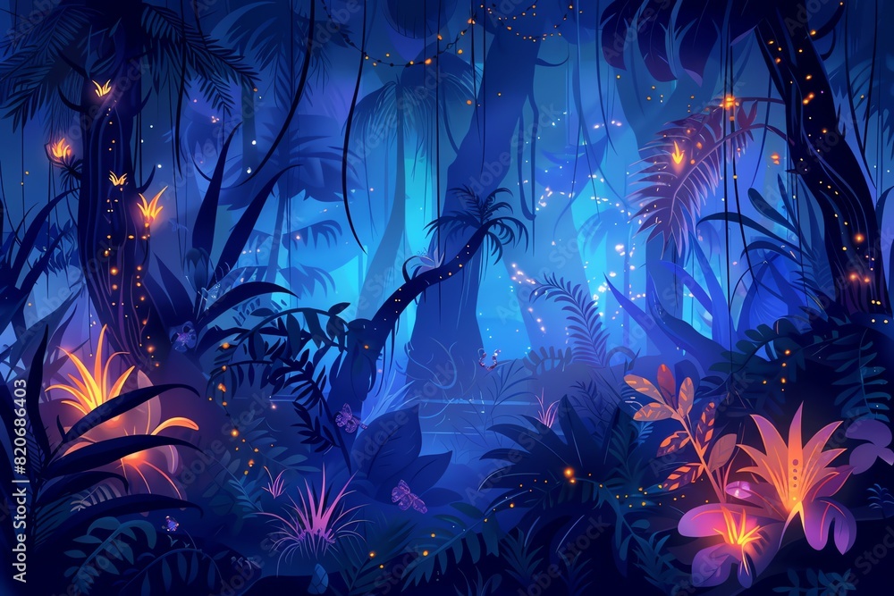 Enchanted Rainforest background Enchanted Rainforest background