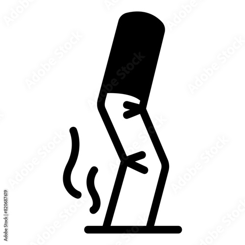 cigarette glyph icon