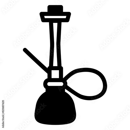 hookah glyph icon