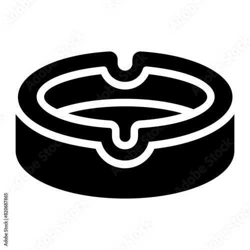 ashtray glyph icon