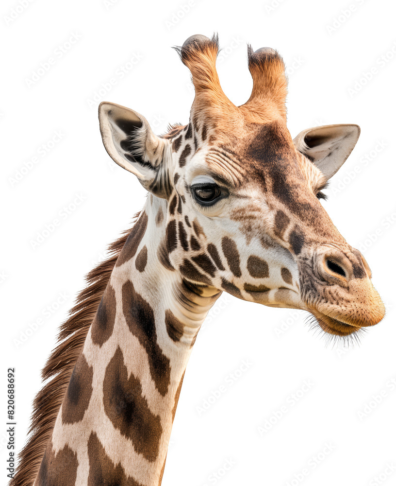 Obraz premium giraffe isolated on white