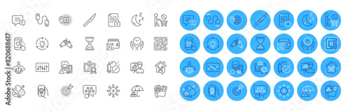 Court judge, Table knife and Stop shopping line icons pack. Charging cable, Zinc mineral, Discrimination web icon. Dj controller, Certificate, Ranking star pictogram. Heart rating, Maze. Vector