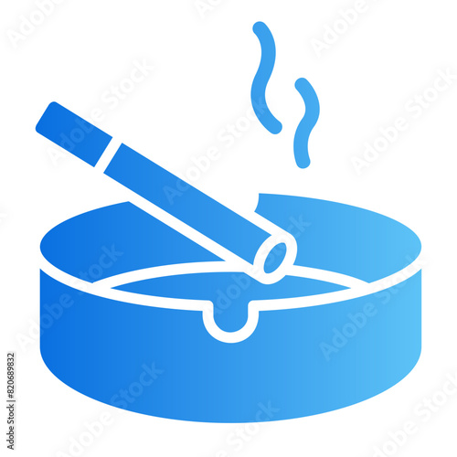 smoking gradient icon