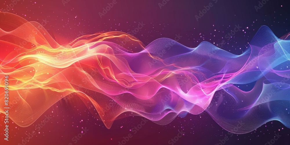 Abstract Multicolored Light Trails in the Night Sky Abstract Multicolored Light Trails in the Night Sky