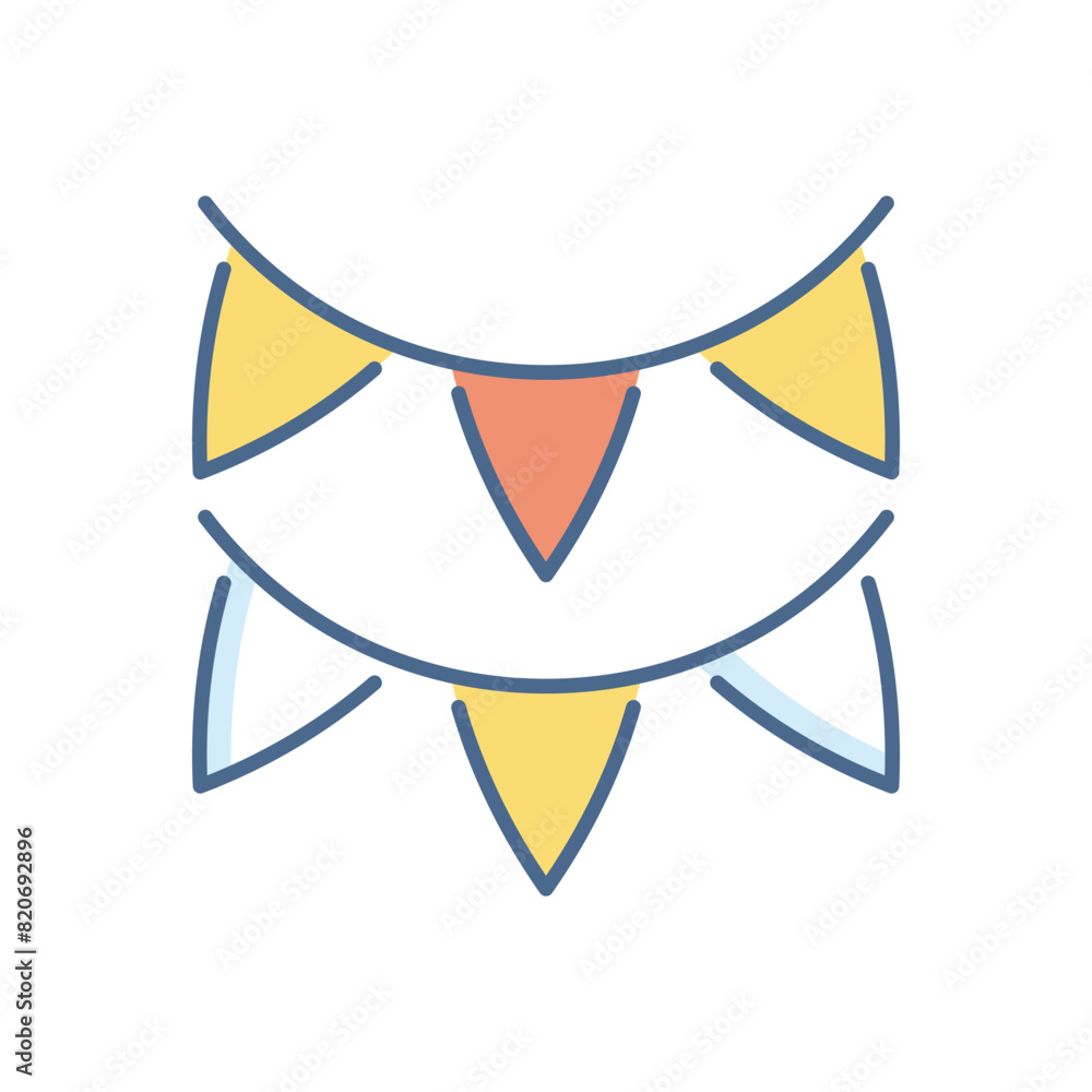 Garlands vector icon Garlands vector icon