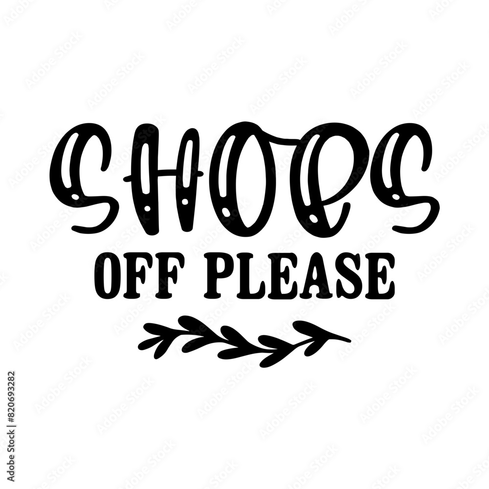 Shoes Off Please SVG