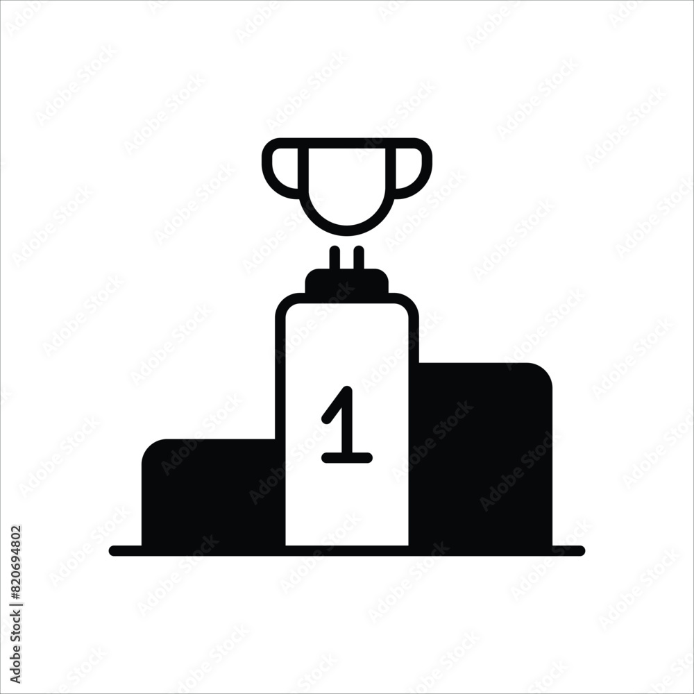 Podium vector icon Podium vector icon