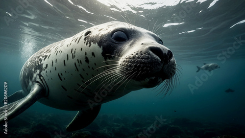 Seals as they hunt for fish in various oceanic environments, from kelp forests to coral reefs
