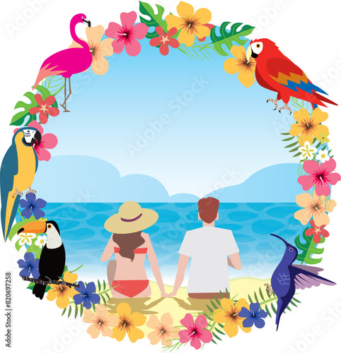 南国イメージイラスト