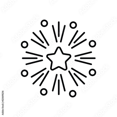 Fireworks  vector icon