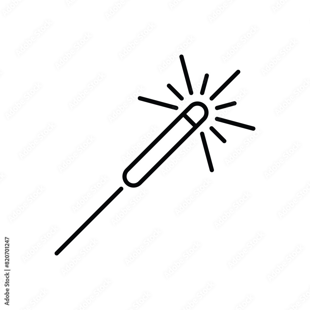Sparkler vector icon Sparkler vector icon