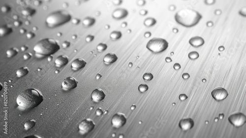 Water droplets on a glass surface.