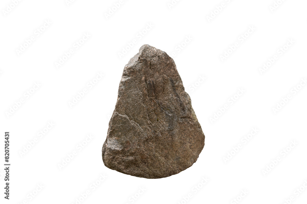 Obraz premium Natural rock isolated on white background