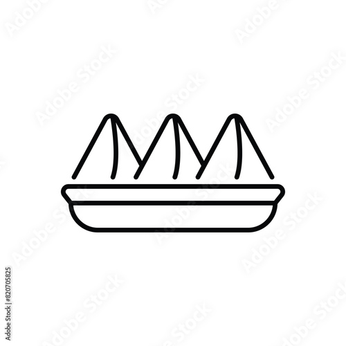 Samosa vector icon