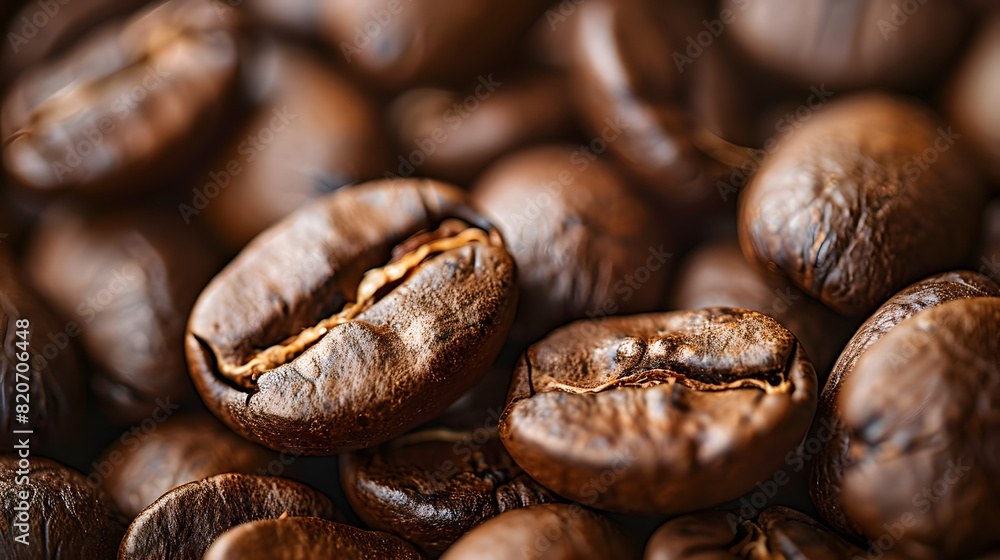 Close-up coffee beans Close-up coffee beans