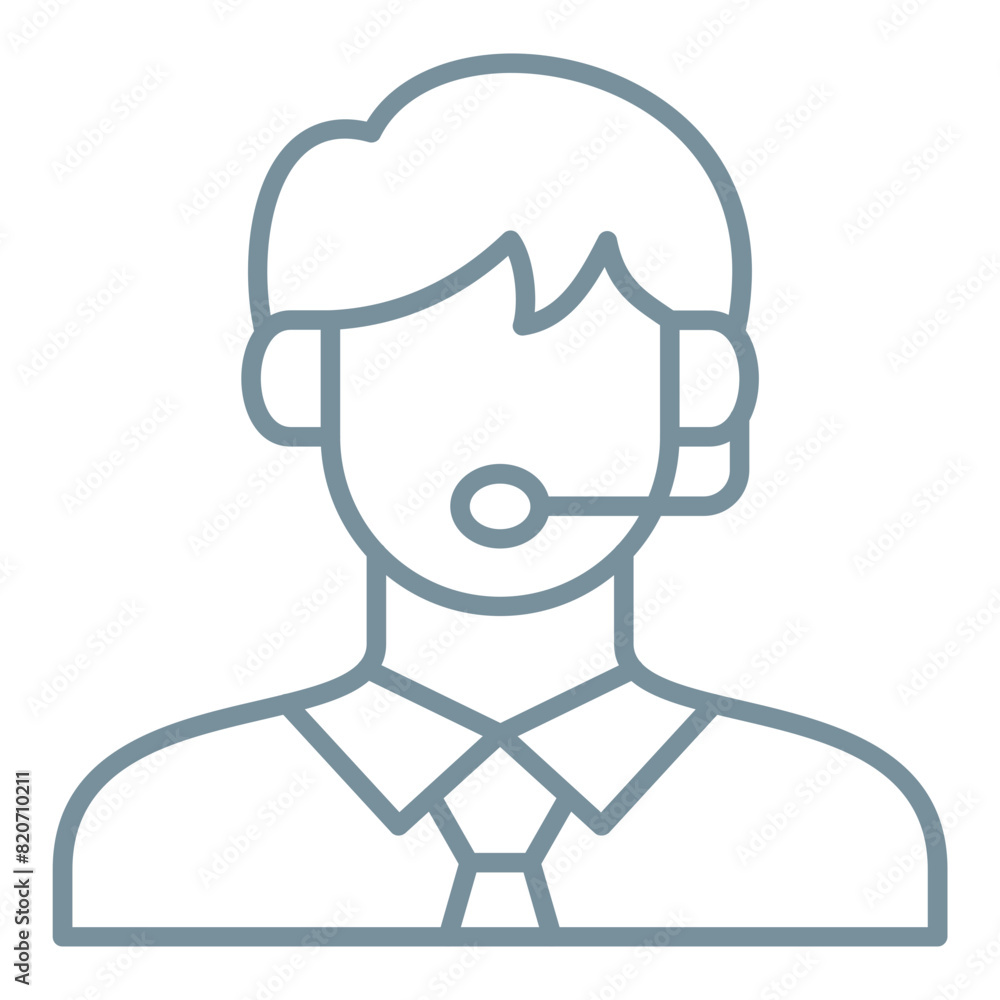 Fototapeta premium Customer Service Agent Icon