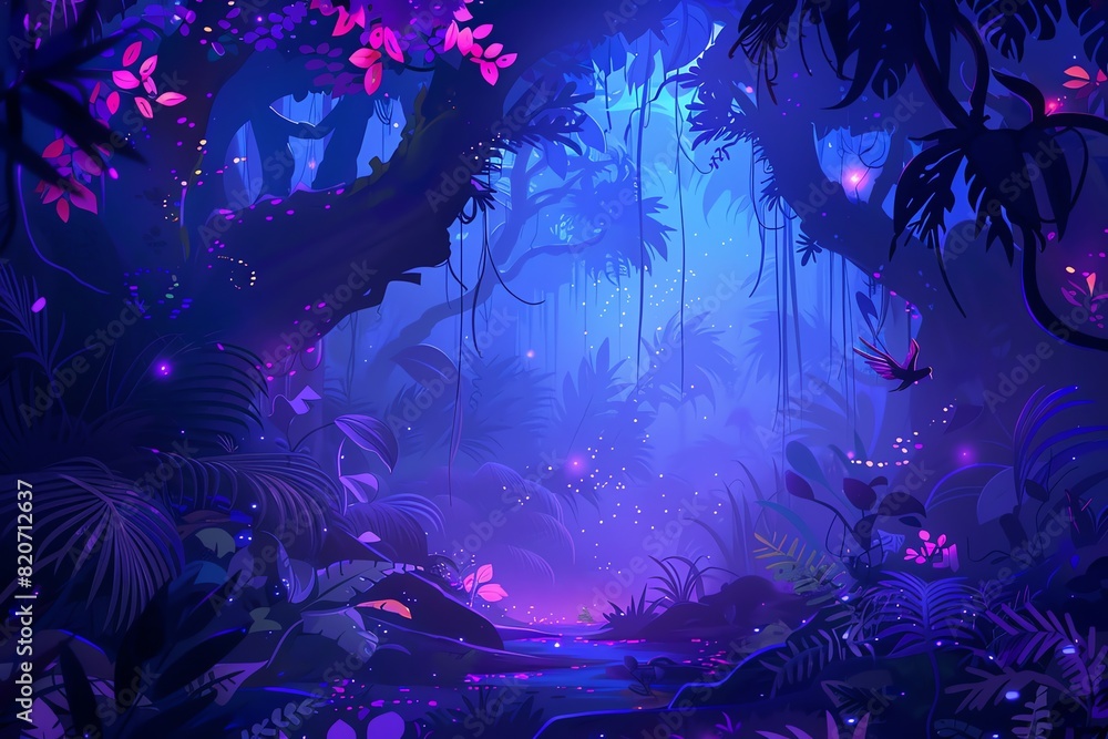 Obraz premium Jungle Dreamscape Background