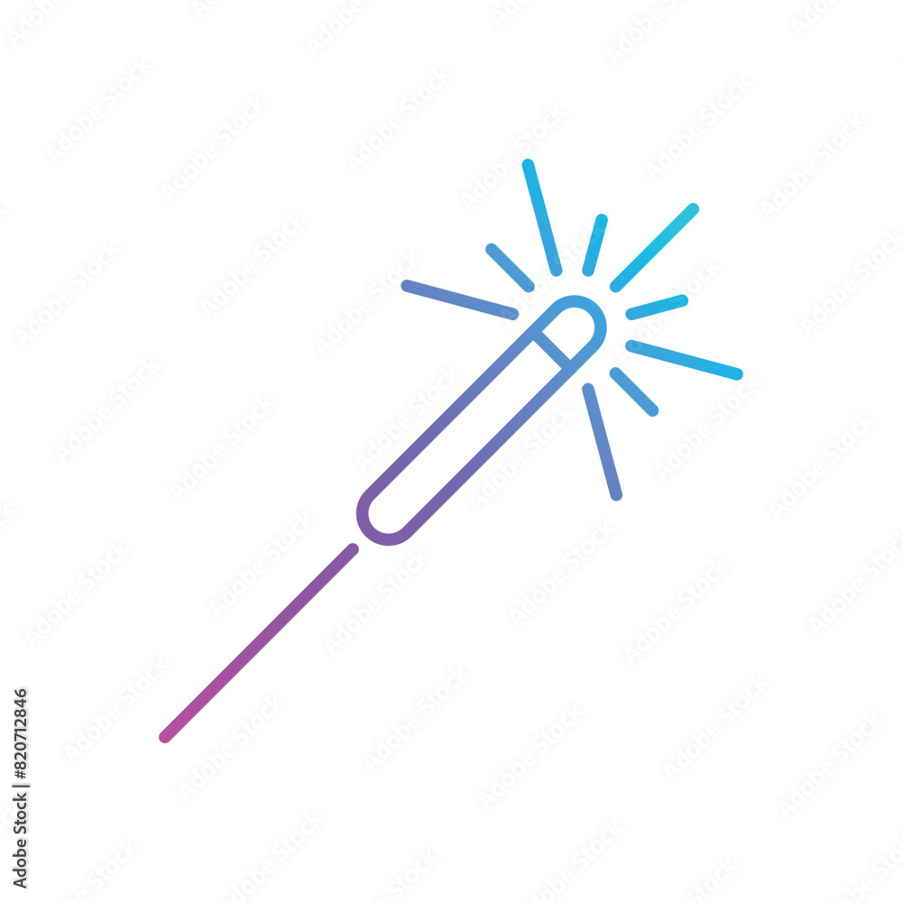Sparkler vector icon Sparkler vector icon