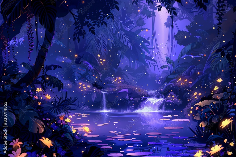 Fototapeta premium Jungle Dreamscape Background