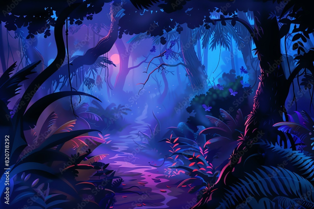 Fototapeta premium Jungle Dreamscape Background