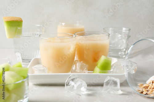 Wallpaper Mural Juicy and tasty summer time fruit concept - melon Torontodigital.ca