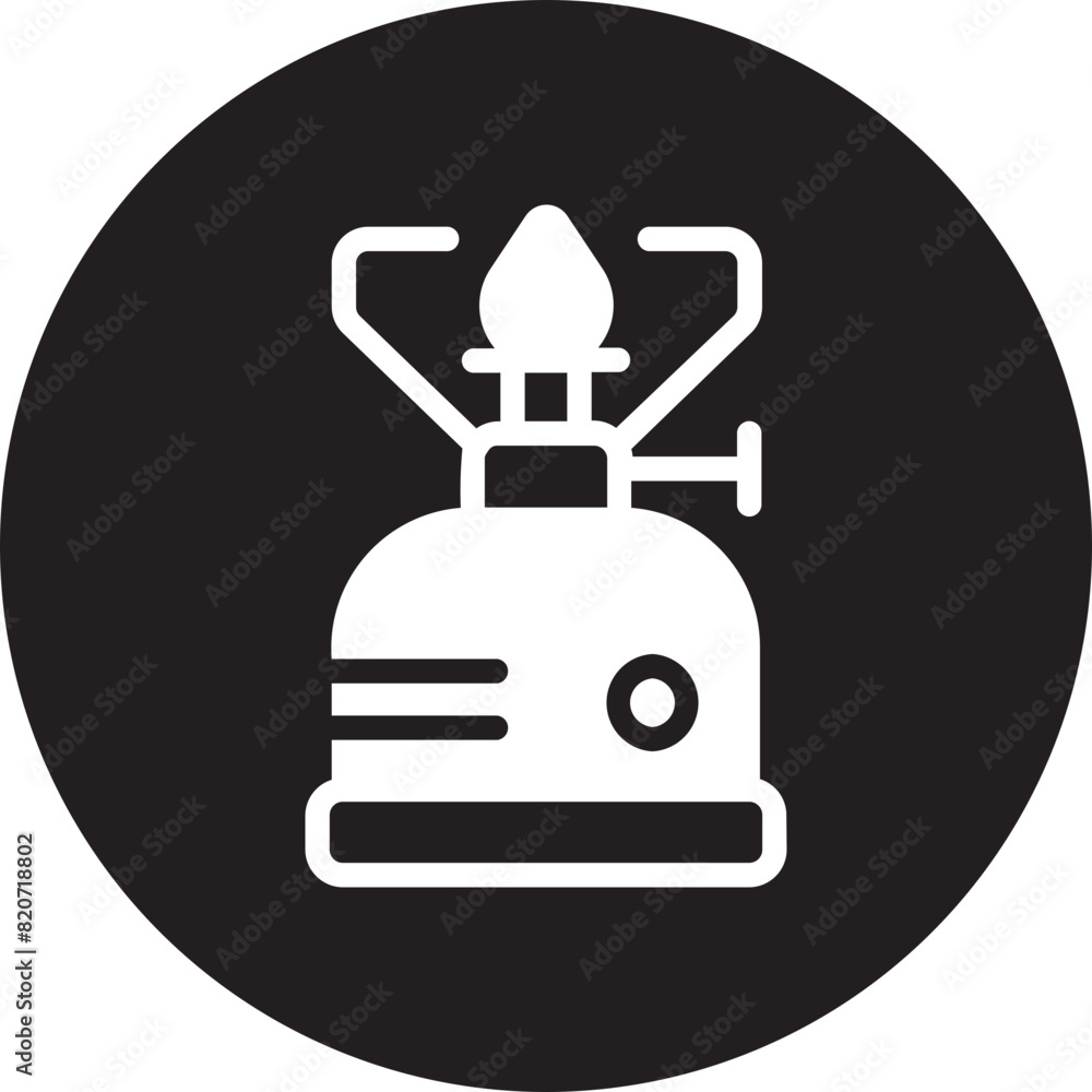 camping gas glyph icon camping gas glyph icon