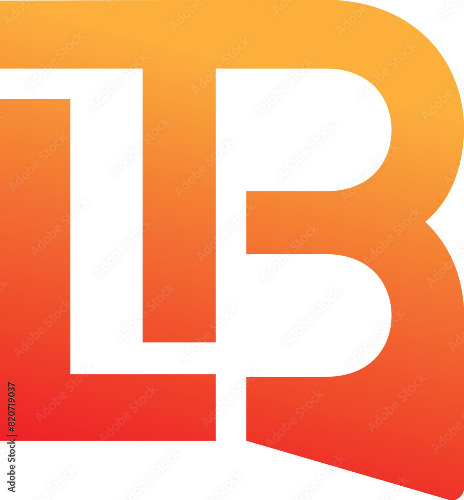 Obraz premium LTB app iconic logo design Template