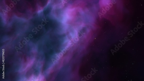 nebula gas cloud in deep outer space 