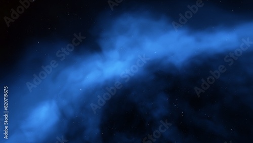 Space background. Nice clean colorful nebula with star field. 3D rendering 