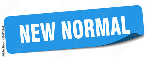 new normal sticker. new normal label