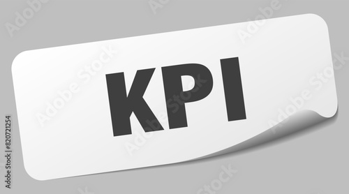 kpi sticker. kpi label