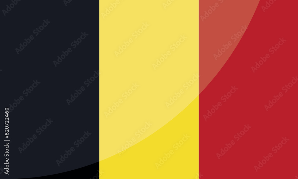 Fototapeta premium Belgium National Flag for background, backdrop. Vector illustration