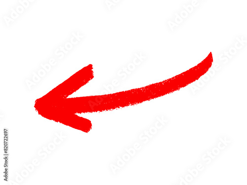 Red arrow marker isolated on background. Red arrow marker isolated png transparent. arrow mark hand drawn. Red arrows icon. Arrow drawn on white background