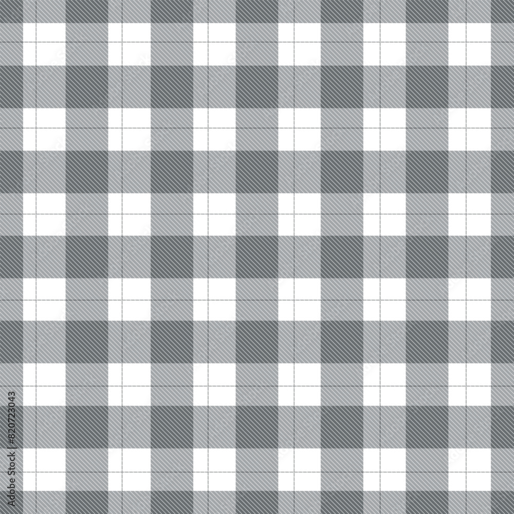 Cute grey color fashion seamless pattern of style. Scottish tartan vichy plaid graphic texture for dress, skirt, scarf, throw, jacket, fashion fabric print.